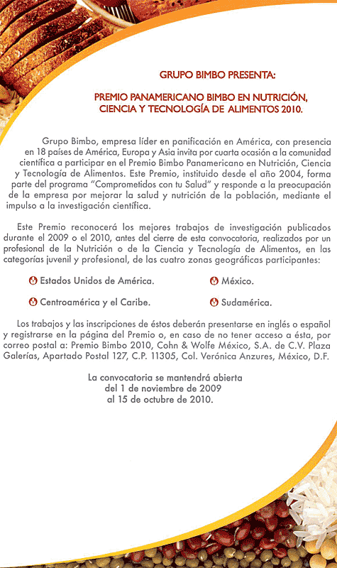 Premio BIMBO 2010