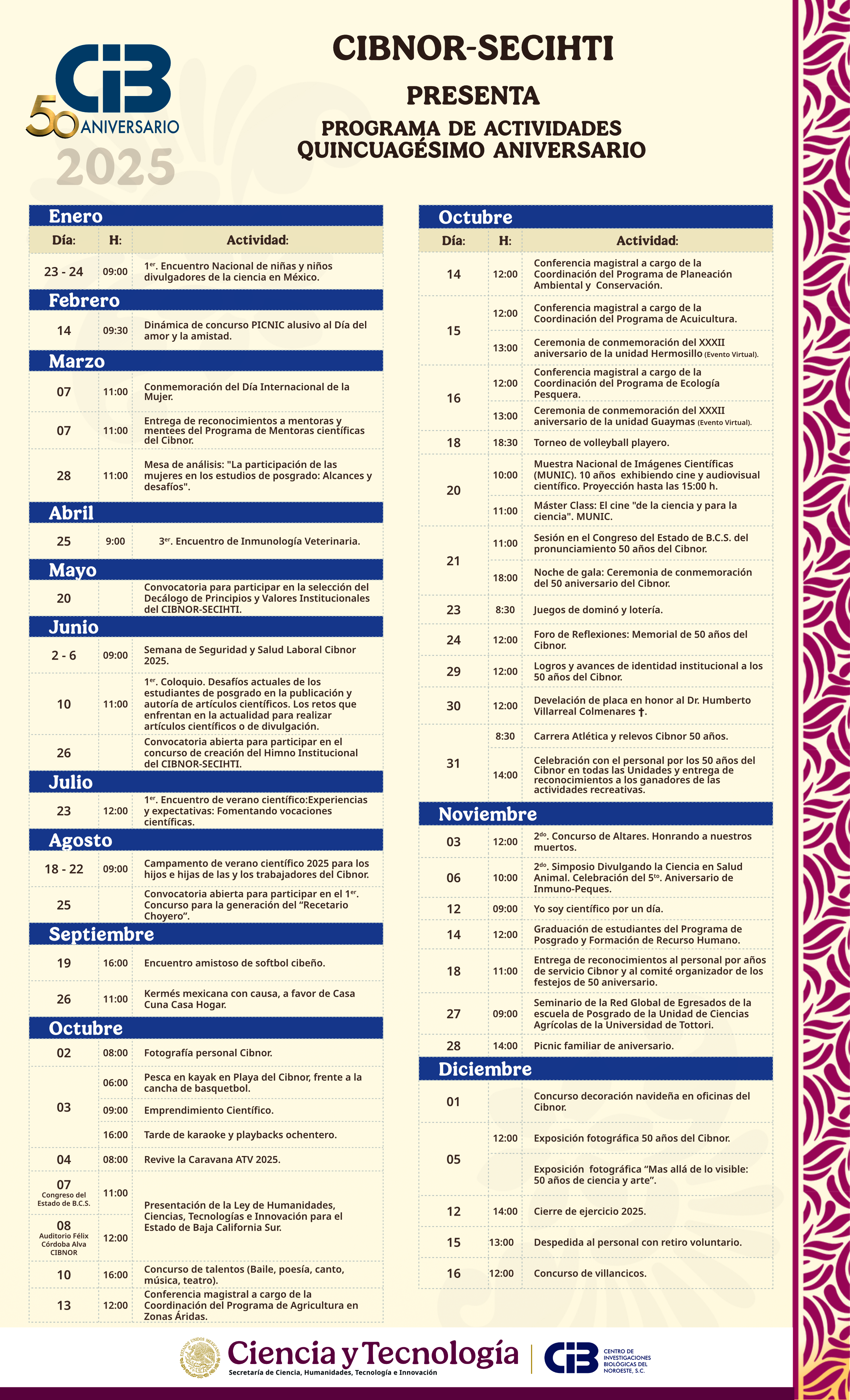 Programa de actividades 50 aniv 2025 V.100925